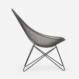 Sol Bloom, Lounge chair, c. 1950, enameled steel mesh, enameled steel