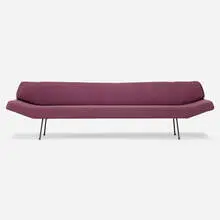 Adrian Pearsall, Sofa, c. 1955, upholstery, enameled iron