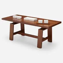 Silvio Coppola, Dining table, model 611, 1964, mahogany, glazed ceramic