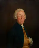 Lemuel Francis Abbott, Portrait of a gentleman, half-length, in a blue coat, oil on canvas