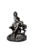 large bronze figural group of two nude males by Auguste Jean Baptiste Lechesne, bronze, offered Feb 2016