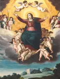 Carlo Saraceni, The Assumption of the Virgin, oil on copper