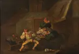 An Allegory of Taste by Adriaen van Ostade, oil on panel laid down on board, sold Feb 2016