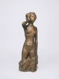 Bernhard Hoetger, Weiblicher Akt (Kniestück), 1936, Bronze mit braungoldener Patina