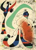 La Nuit by Joan Miró, 1953, Farblithographie auf Rives-Velin, sold Nov 2008