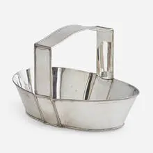 Fine basket by Josef Hoffmann and Adolf Erbrich, Austria, sold Jan 2019