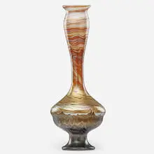 Franz Hofstötter for Loetz, Exceptional and tall Phänomen vase (Gre 387), Austria