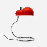 Joe Colombo, Mini-Topo table lamp, 1970, enameled steel, chrome-plated steel, plastic
