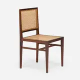 Branco & Preto, Dining chair, c. 1955, rosewood, cane