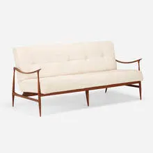 Brazilian, Sofa, c. 1965, peroba, upholstery