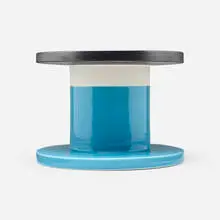 Spool vase by Ettore Sottsass, c. 1962, glazed earthenware, sold Apr 2024