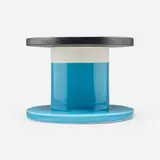 Spool vase by Ettore Sottsass, c. 1962, glazed earthenware, sold Apr 2024