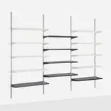 CSS (Comprehensive Storage System) by George Nelson & Associates, 1959, enameled steel, aluminum, sold Apr 2024