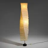Isamu Noguchi, Akari floor lamp, model BB2-J1, washi paper, enameled cast iron, bamboo