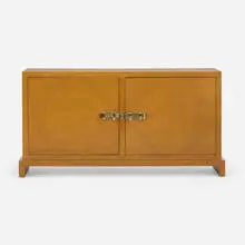 Tommi Parzinger, Cabinet, c. 1955, mahogany, brass