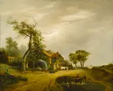 English School 19th century, A rustic scene