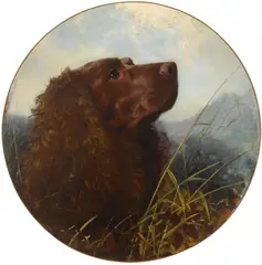 A Sussex spaniel by George Earl, oil on canvas laid down on board, sold Nov 2016