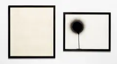Exquisite Corps by Stephen Prina, 2007, Diptychon. Sprühlack über Holzrahmen mit Plexiglas und einem Offset, montiert auf Karton, bzw. Holzrahmen mit Plexiglas , sold Jun 2024