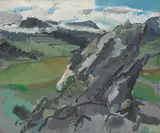 Bernd Koberling, Blocklava (Loðmundarfjörður IV), 1979, Öl auf Leinwand