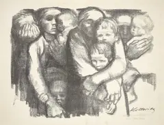Käthe Kollwitz, Mütter“. 1919/nach 1931, Lithografie auf Velinkarton