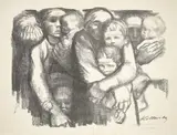 Käthe Kollwitz, Mütter“. 1919/nach 1931, Lithografie auf Velinkarton