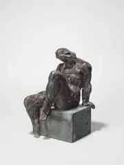 Werner Stötzer, Sitzende - Göritz, 1984, Bronze (ohne den Original-Sockel)