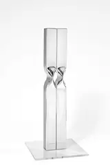 Alf Lechner, Ohne Titel, 1969, Edelstahlblech, geschnitten, geschweißt, gebogen, poliert