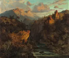 Albert Ludwig Trippel, In den italienischen Bergen, Um 1845, Öl auf Leinwand