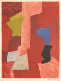 Composition rouge, jaune et bleue by Serge Poliakoff, 1957, Farblithographie auf Arches-Velin, sold Jun 2012