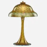 Fine and rare Favrile Wave pattern lamp by Tiffany Studios, sold Jan 2019