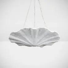 Jean-Michel Frank, Patelle hanging lamp, 1936, cast plaster