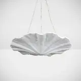 Jean-Michel Frank, Patelle hanging lamp, 1936, cast plaster
