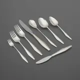 Gio Ponti, Diamond flatware service, 1958, sterling silver, stainless steel