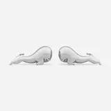 Russel Wright, Rodeo Circus bookends, pair, c.1930, chrome-plated brass