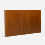 Queen-size headboard by Vladimir Kagan, c. 1954, mahogany, sold Mar 2024