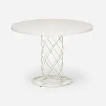 attribution Jean Royère, Dining table, c. 1950, enameled steel