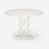 attribution Jean Royère, Dining table, c. 1950, enameled steel