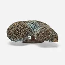 Untitled (B-238) by Val Bertoia, c. 1975, bronze with applied patina, sold Mar 2024