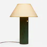 Walter von Nessen, Rare table lamp, c. 1930, patinated bronze, Bakelite