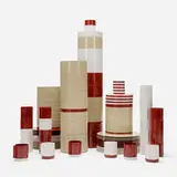Lella and Massimo Vignelli, Early Kyoto dinnerware, 1979, melamine