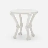 John Dickinson, Bone occasional table, 1977, painted carved wood