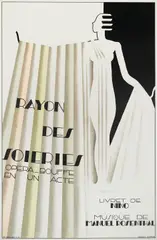 Rayon des Soieries: Opéra Bouffe En Un Acte by Maurice Dufrène, c. 1930, Lithographic poster in colors on wove paper, sold Nov 2016