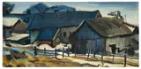Altes Gehöft in Carsdorf by Curt Querner, 1963, Aquarell auf Velin, sold Jun 2012