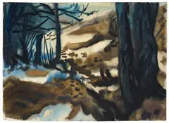 Märzlandschaft by Curt Querner, 1969, Aquarell und Tuschpinsel auf Velin, sold Jun 2012