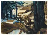 Märzlandschaft by Curt Querner, 1969, Aquarell und Tuschpinsel auf Velin, sold Jun 2012