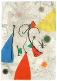 Joan Miró, Aus: „Passage de l'Égyptienne, 1979, Farbaquatinta auf Japan