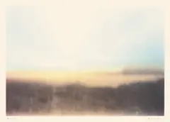 Teydelandschaft by Gerhard Richter, 1971, Farboffset auf leichtem Büttenkarton, sold Nov 2011
