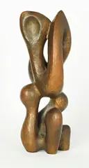 Vegetative by Hans Steinbrenner, 1957, Bronze mit rotbrauner Patina. Höhe: 30,9 cm (12 ⅛ in.), sold Jun 2013