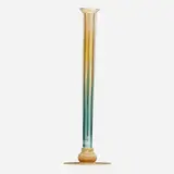 Tall green and gold Favrile bud vase by Tiffany Studios, sold Jan 2019