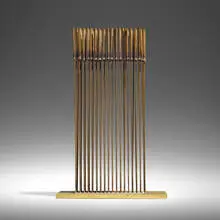 Untitled (Sonambient) by Harry Bertoia, c. 1967, beryllium copper and brass, sold Mar 2024
